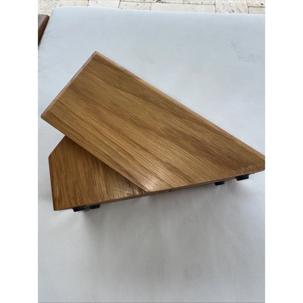 Cutco Studio 4+4 Solid Oak Wood 8-Slot Knife Block Holder Made In USA